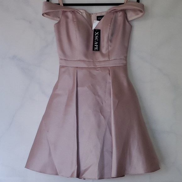 Xscape Dresses & Skirts - NWT - Xscape Off-the-Shoulder Fit & Flare Dress